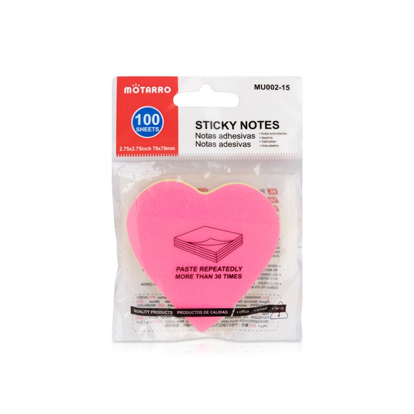 Share The Love Heart-Shaped Sticky Notes