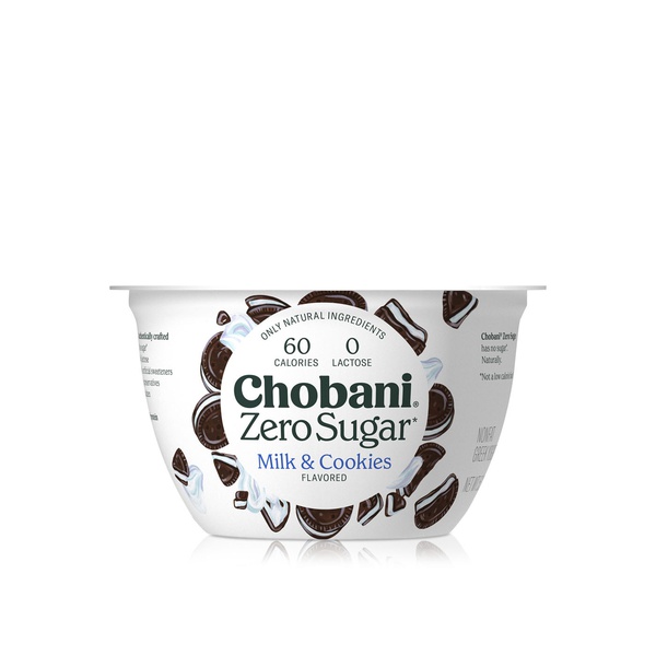 Chobani Zero Sugar Non-Fat Milk & Cookies Greek Yoghurt 150g