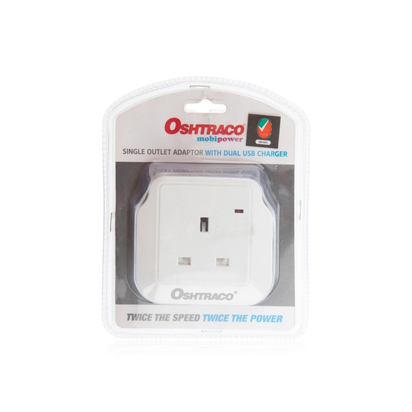 اشتري Oshtraco Outlet Adaptor With USB Chargers في الامارات