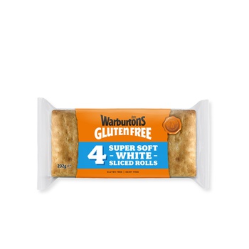 Warburtons Gluten Free White Square Rolls 232g