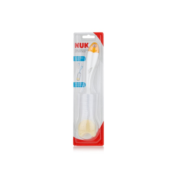 اشتري NUK 2 in 1 bottle brush with sponge tip في الامارات