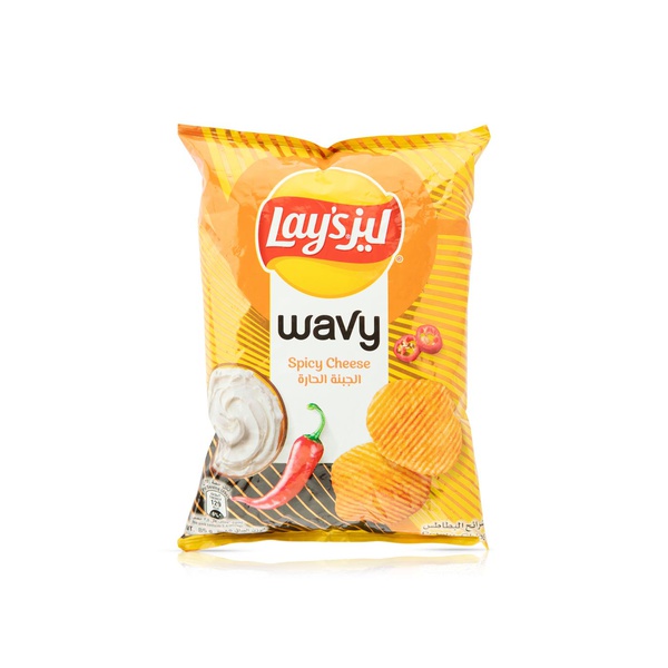 Lay's Wavy Potato Chips Spicy Cheese 85g