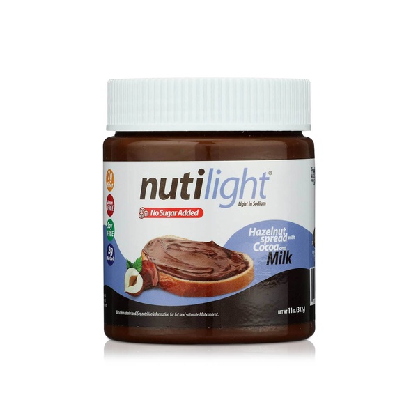 Nutilight Milk Chocolate Hazelnut Spread 312g