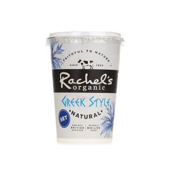 Rachel's Organic Greek Set Natural Yoghurt 450g