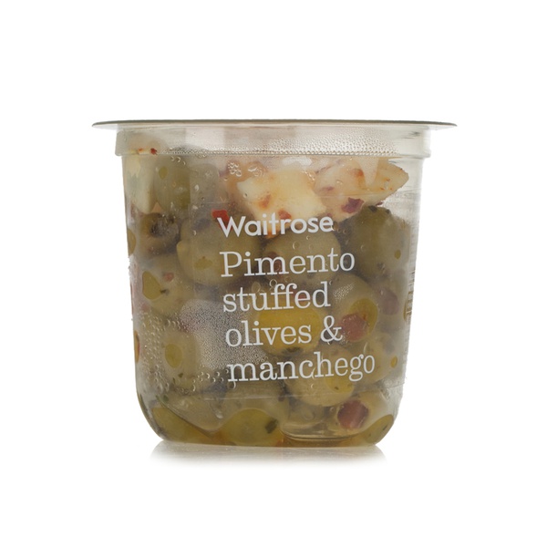 Waitrose Pimento Stuffed Olives and Manchego 200g