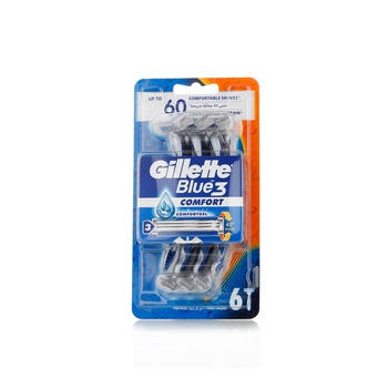 Gillette Blue 3 Comfort Disposable Razor x 6