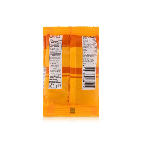 Waitrose Roasted and Salted Cashews 100g
