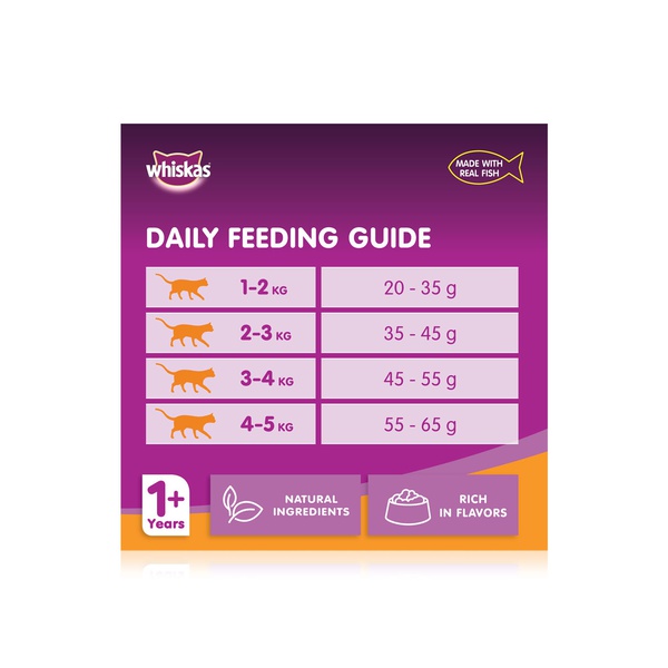 Whiskas Dry Cat Food for Adults 1+ Years with Grilled Salmon Steak 1.2kg