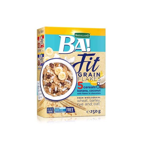 Ba! Fit Grain Flakes with 5 Cereals, Banana & Coconut 250g