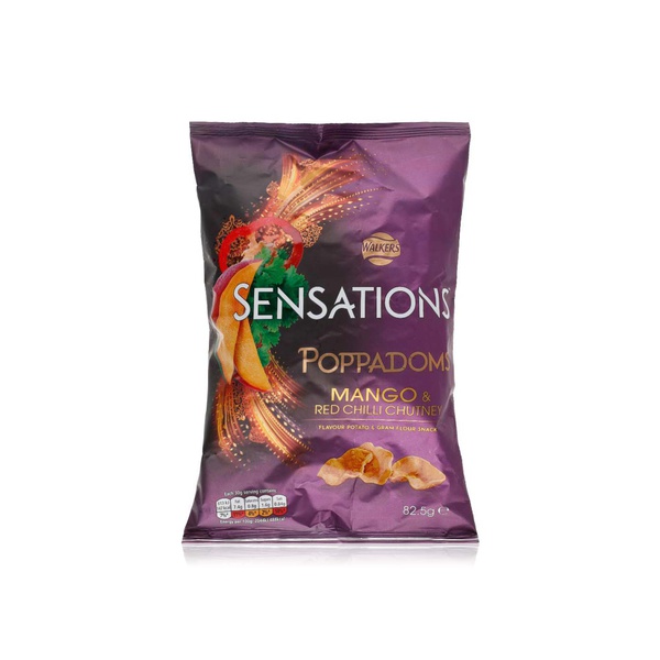 Walkers Sensations mango and red chilli chutney poppadoms 82.5g