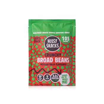Noisy Snacks Mexican Salsa Flavoured Crunchy Broad Beans 100g