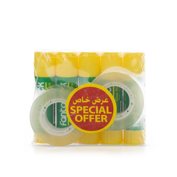 Fantastick Glue Stick x 4 + Clear Cello Tape x 2