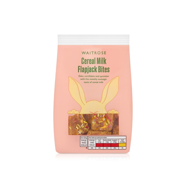 Waitrose Cereal Milk Flapjack Bites 132g