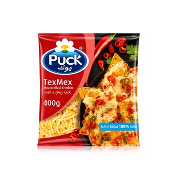 Puck Texmex Shredded Mozzarella & Cheddar Cheese Mix 400g