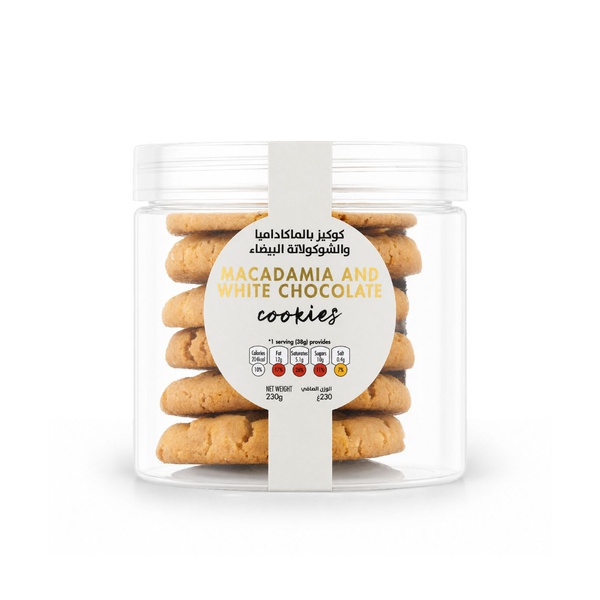 Spinneysfood Macadamia and White Chocolate Cookies 6s 230g