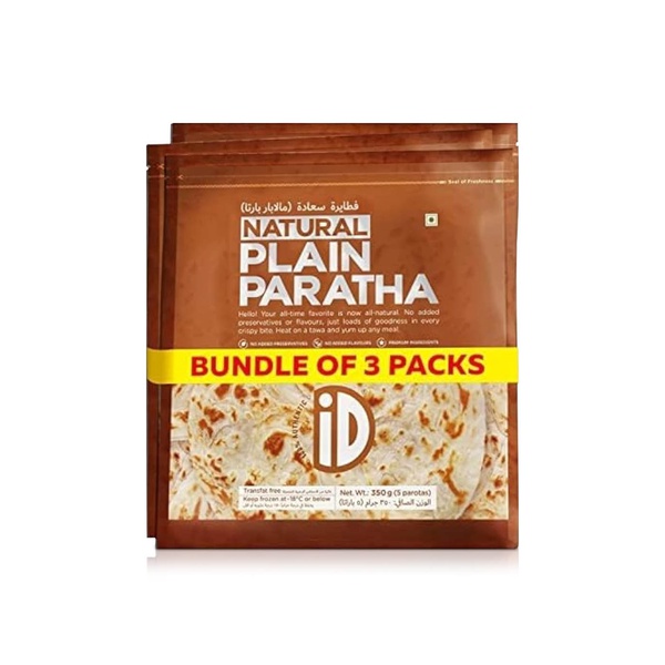 ID Frozen Natural Plain Paratha 350g