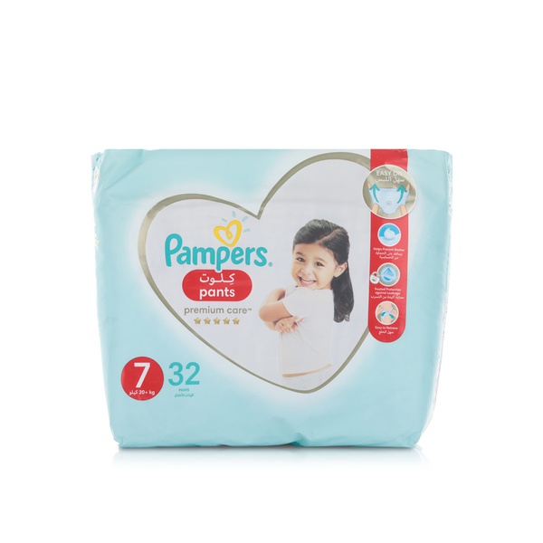 Buy Pampers premium care pants s7 32s in UAE