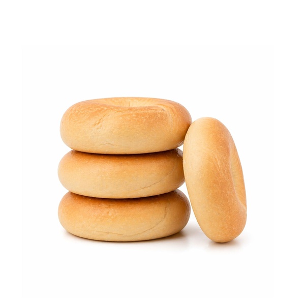 Spinneysfood Plain Bagel Buns x 4
