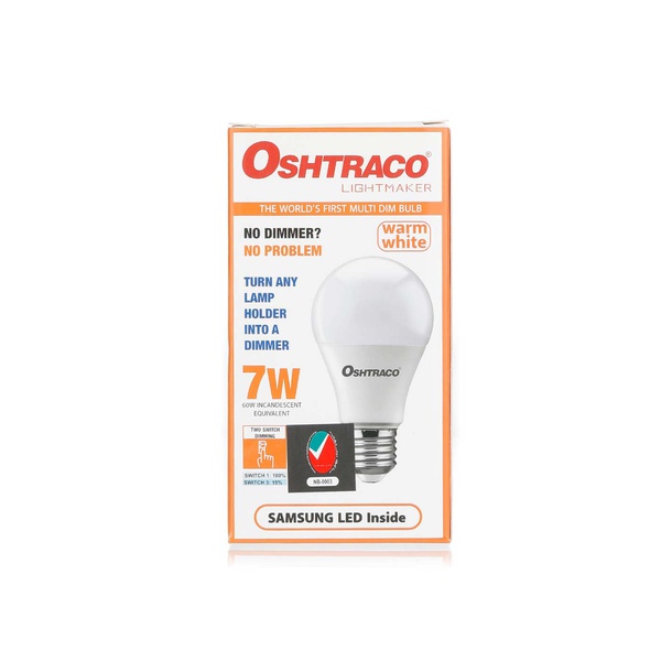 Buy Oshtraco LED bulb warm white 7W in UAE