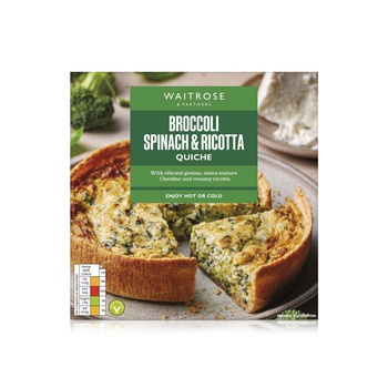Waitrose Broccoli Spinach Ricotta Quiche 400g
