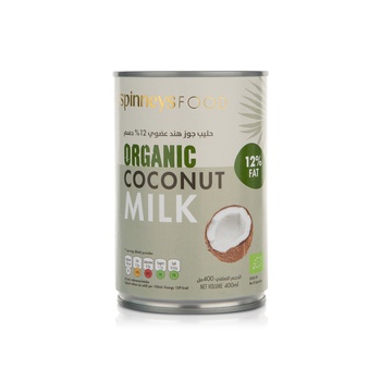 Spinneysfood Organic Coconut Milk 12% Fat 400ml