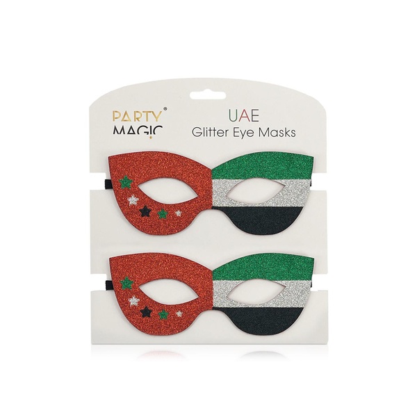 Party Magic UAE Glitter Eye Masks 2 Pack