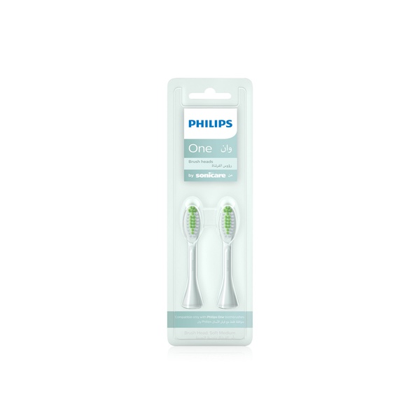 اشتري Philips Sonicare One replacement brush head 2 pack mint light blue BH 1022/03 في الامارات