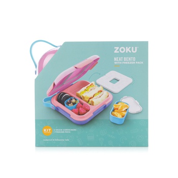 Zoku Neat Bento with Freezer Pack Pink