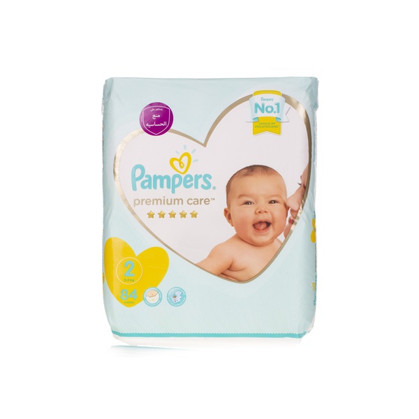 Buy Pampers premium care nappies size 2 x84 in UAE