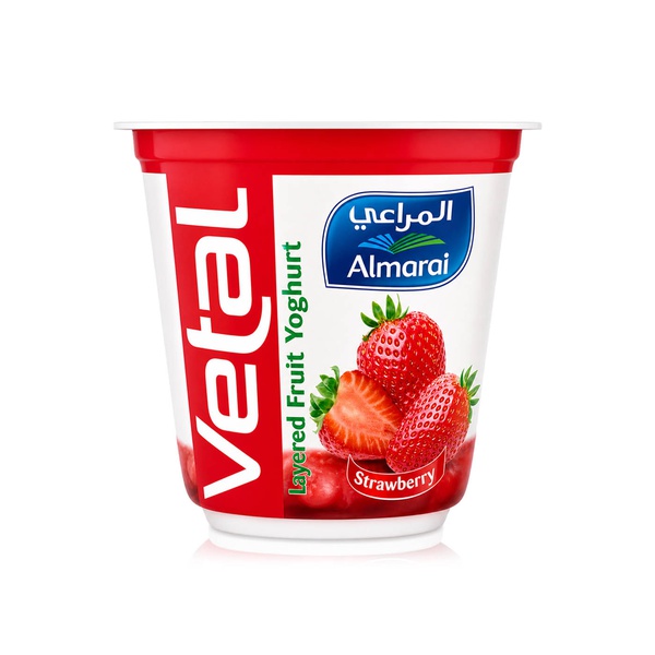 Almarai Yoghurt Vetal Layered Strawberry 140g