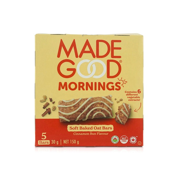 Made Good Cinnamon Bun Soft Baked Oat Bars 5 Pack 150g