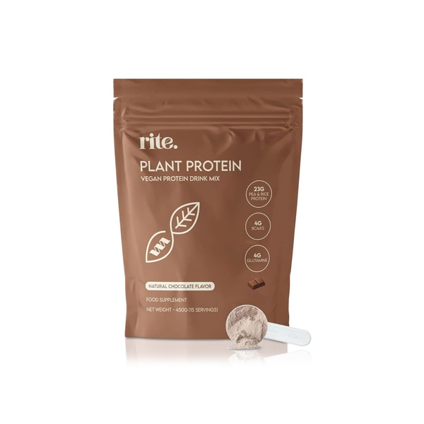 Rite Plant Protein Chocolate Food Supplement 450g