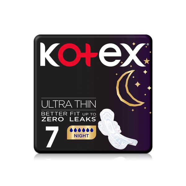 Kotex Overnight Ula Thin Pads with Wings 7s