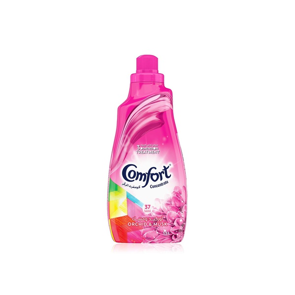 Comfort concentrated orchid & musk fabric softener 1.5ltr