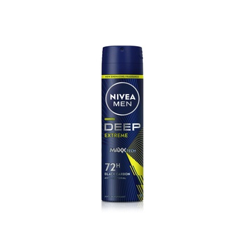 Nivea men deep extreme 72 hour deodorant spray 150ml