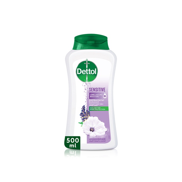 Dettol Sensitive Lavender & White Musk Scent Shower Gel & Body Wash 500ml