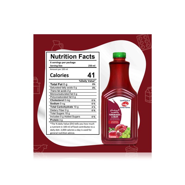 Al Ain Farms Pomegranate & Grape Nectar 1.5 litre
