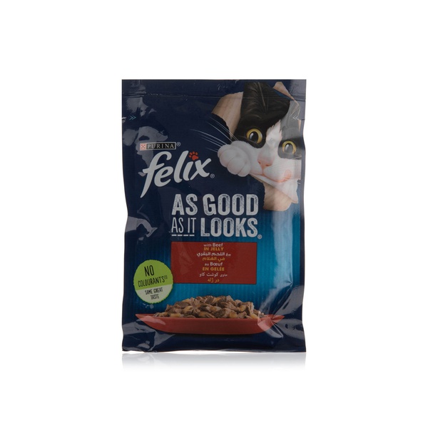 Felix As Good As It Looks Beef in Jelly Wet Cat Food 85g