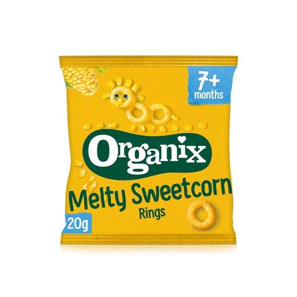 Organix Melty Sweetcorn Rings 7+ Months 20g