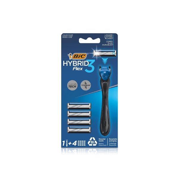 Bic Flex 3 Hybrid Razor with 4 Blades