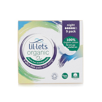 Lil-Lets Organic Night Pads x 9
