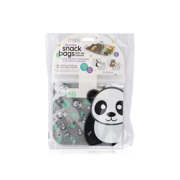 Melii Reusable Snack Bags Panda & Bear