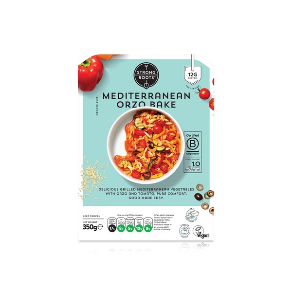 Strong Roots Frozen Mediterranean Orzo Bake 350G