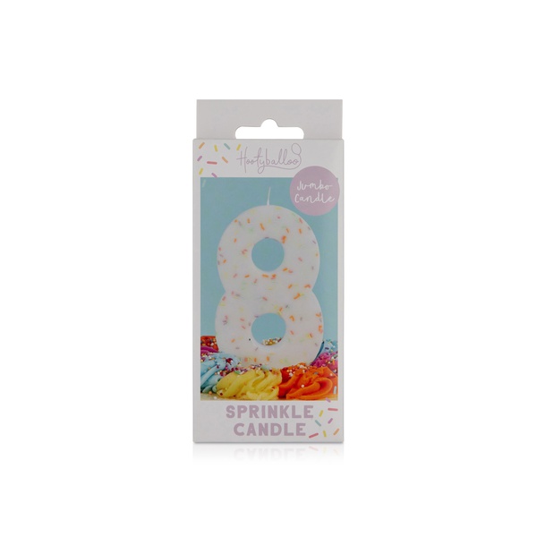 Hootyballoo Sprinkle Candle Number 8