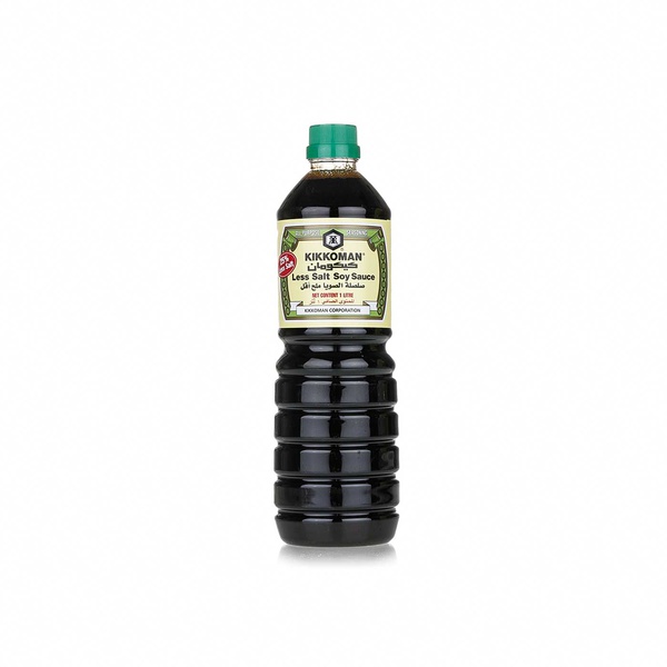 اشتري Kikkoman soy sauce less salt 1ltr في الامارات