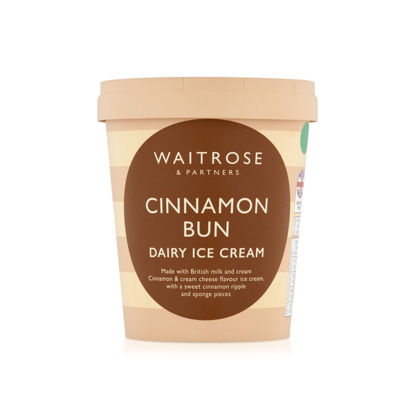 Waitrose Cinnamon Bun Ice Cream 480ml