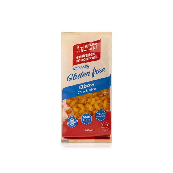 Emirates Macaroni Naturally Gluten-Free Elbow Corn and Rice Pasta 340g ...