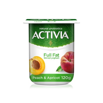 Activia Peach and Apricot Yoghurt Full Fat 120g