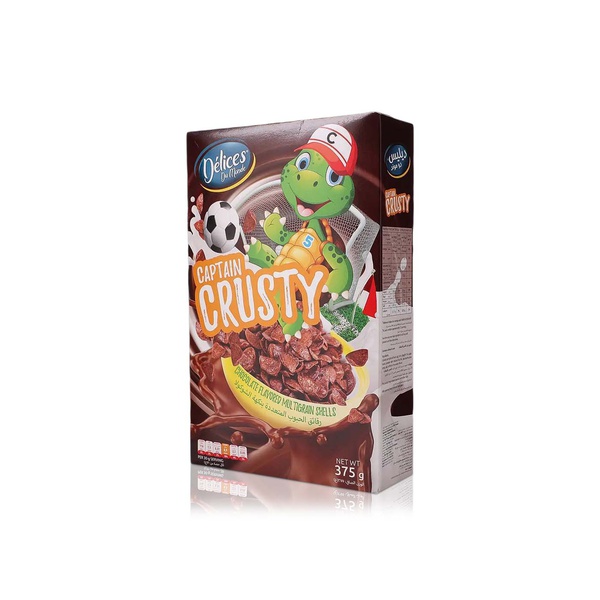 Delices Captain Crusty Chocolate Multigrain Shell Cereal 375g