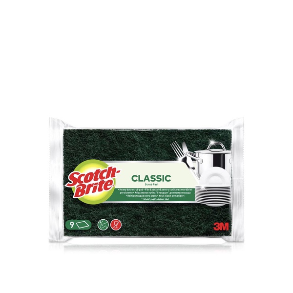 Scotch-Brite Classic Scrub Pad x 9